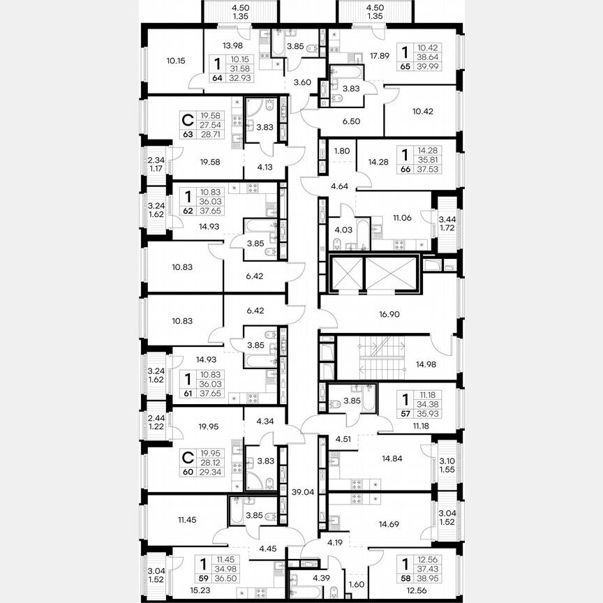 Квартира-студия, 29,3 м², 7/15 эт.