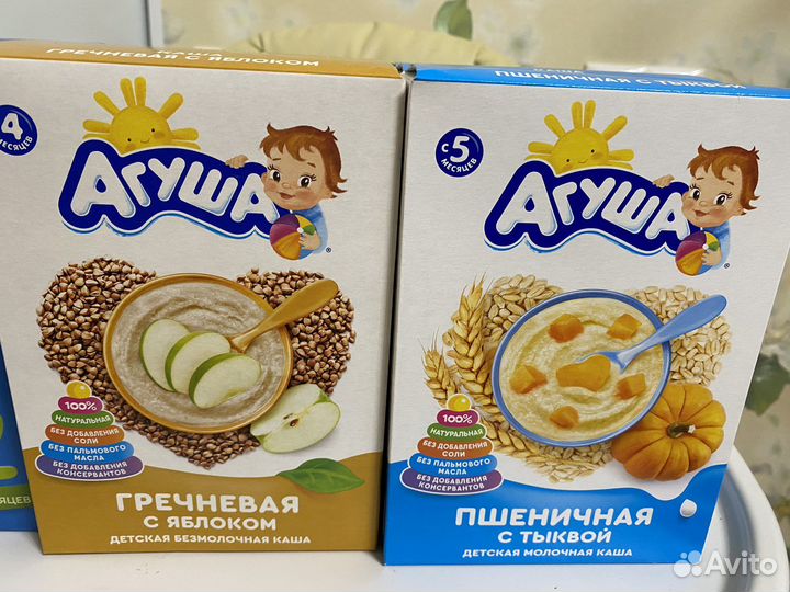 Соки и каши Агуша