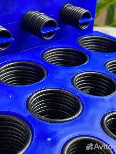 Уплотнительные кольца резиновые 363шт синие