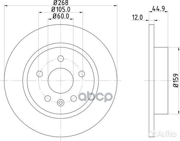 Диск тормозной задн.encore Gelndewagen geschlo