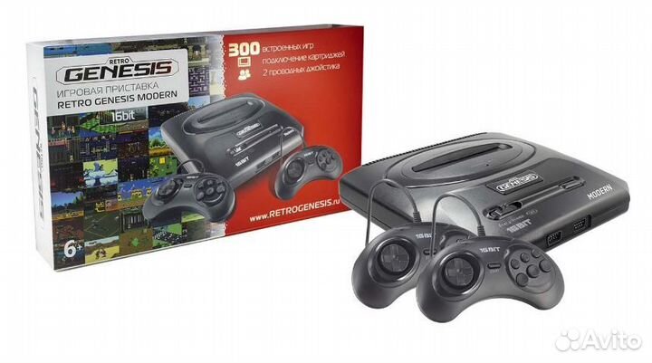 Игровая приставка Retro Genesis 16Bit Modern300игр