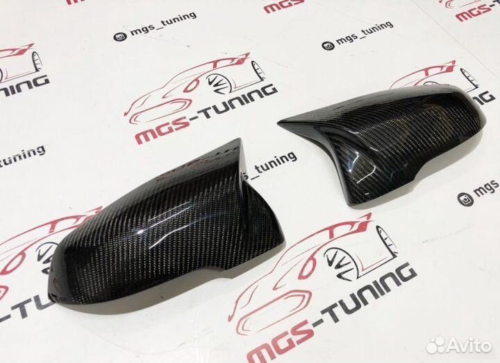 Крышки зеркал BMW X1 F48 в стиле М Карбон