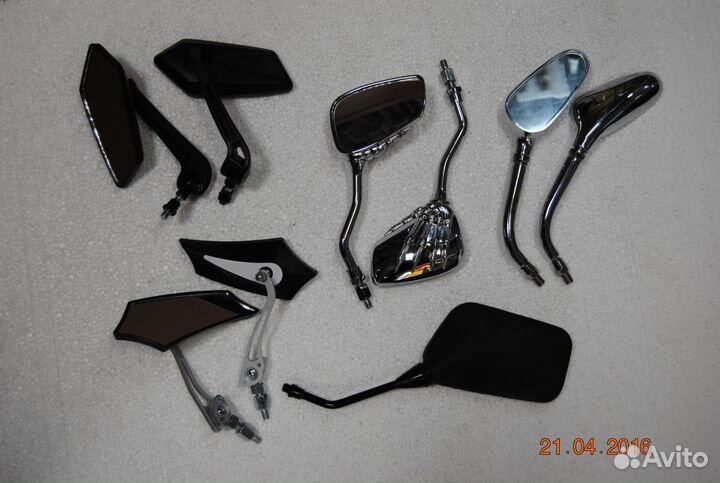 Зеркала заднего вида на мототехнику (новые)