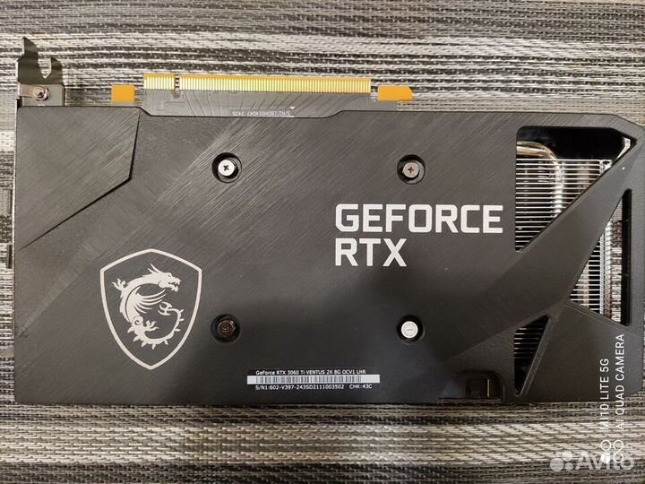 Видеокарта MSI RTX 3060 Ti