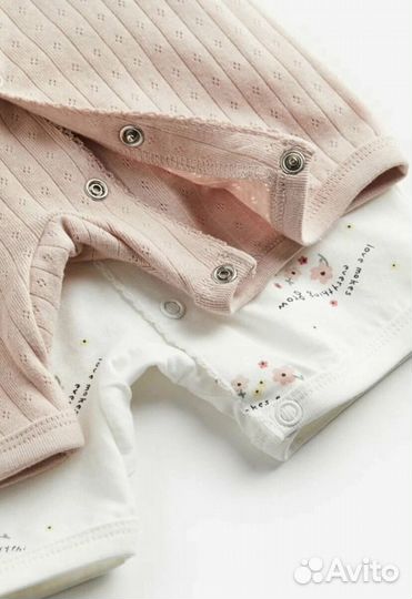 Песочники комплект hm 56/62 новые для девочки
