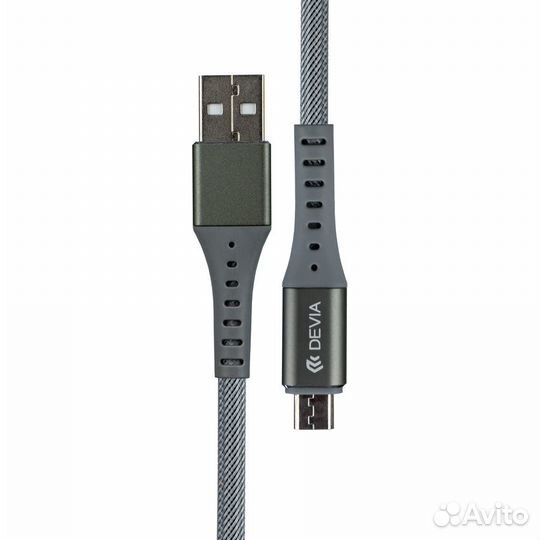 Кабель Devia Braid Series Cable Micro USB - Silver