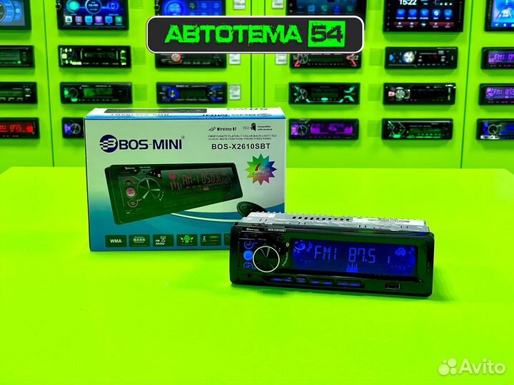 Магнитола 1din BOS-Mini X2610SBT