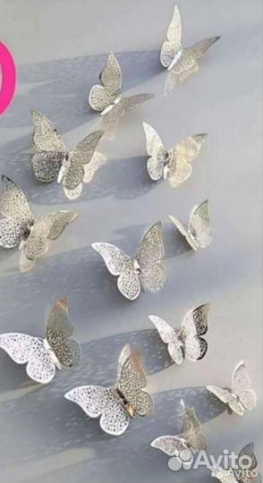 Кружевные интерьерные бабочки