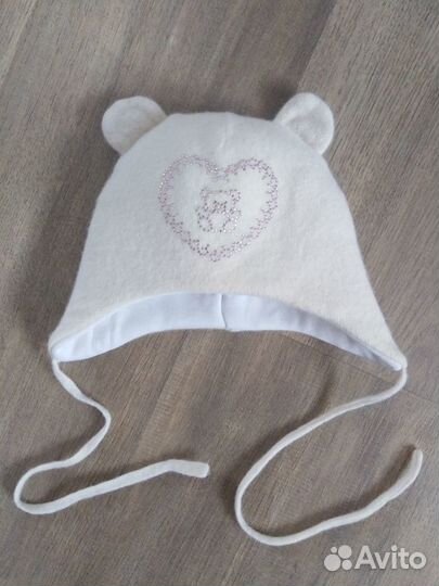 Шапка зимняя для девочки 42-44 размер