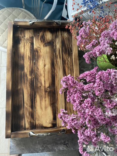 Поднос/декор деревянный / доска разделочная