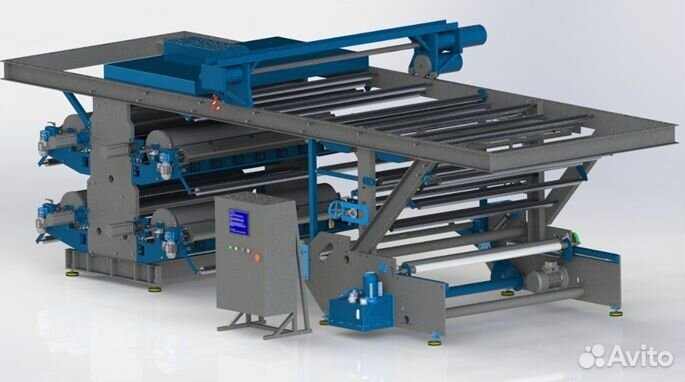 Вертикальная флексографическая машина 4 цвета