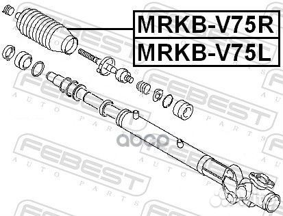 Mrkb-V75L пыльник рулевой рейки Febest mrkb-V75