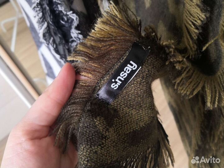 Шарф плед как новый