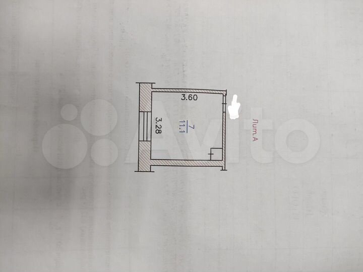 Комната 11,8 м² в 1-к., 7/9 эт.