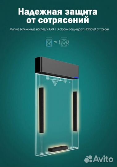 Внешний бокс Ugreen для HDD/SSD SATA 2,5