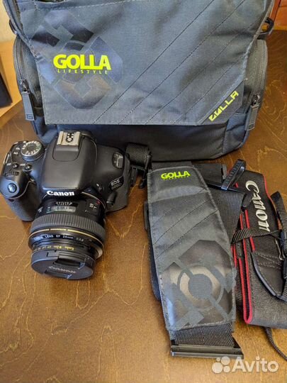 Зеркальный фотоаппарат canon 600d + 1 объектив