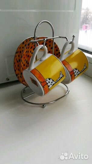 Сервиз кофейный, кофейная пара, чашка