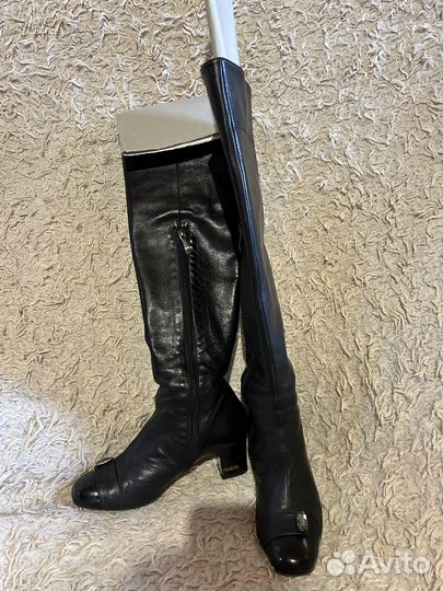 Кожаные женские сапоги Fabiani 37 размер