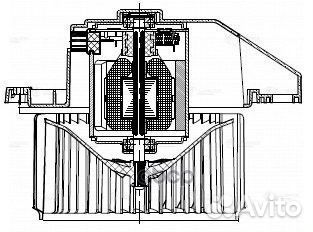 Э/вентилятор отоп. для а/м Hyundai Solaris II