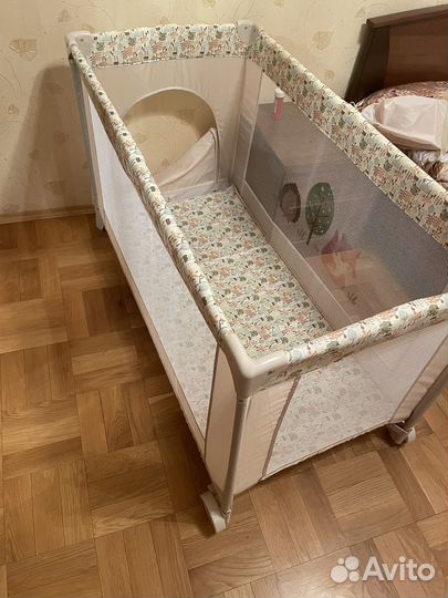 Детская кровать манеж с матрасом