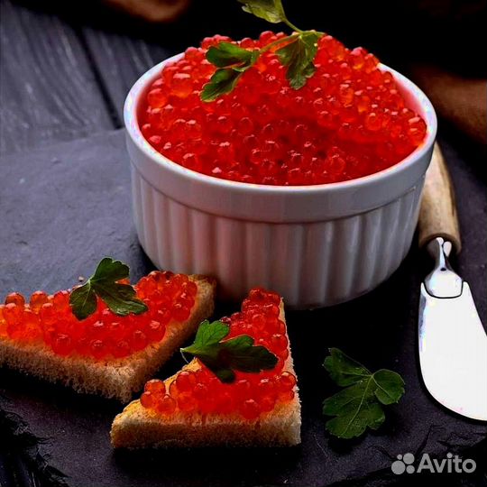 Красная икра кета