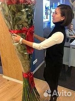 Высокие розы Доставка цветов