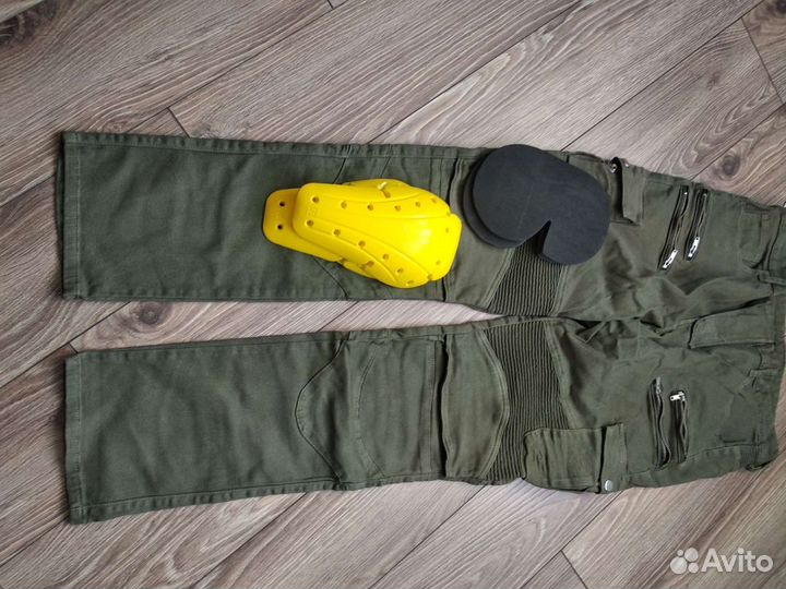 Мотоштаны мотоциклетные с защитными вставками