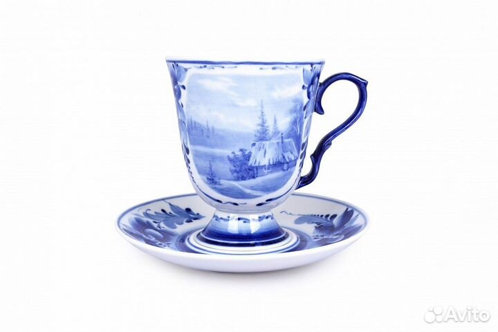 Тарелки, салатники, вазы гжель