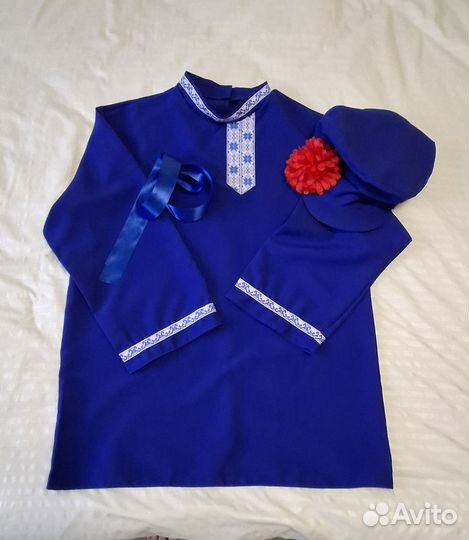 Русский народный костюм (рубаха+картуз)