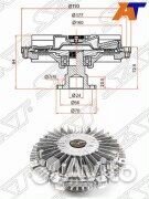 Вискомуфта mitsubishi L200 05/pajero/montero sport