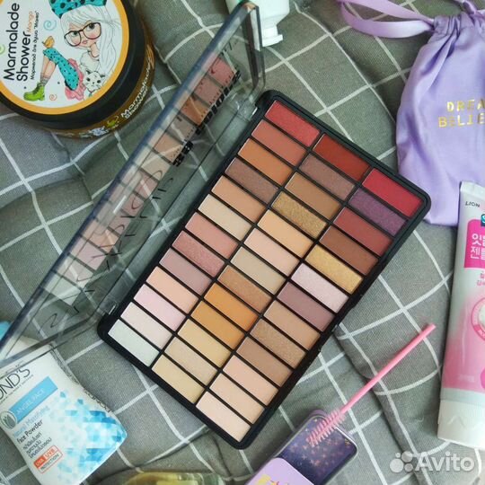 Косметика пакет тени духи парфюм косметичка пудра