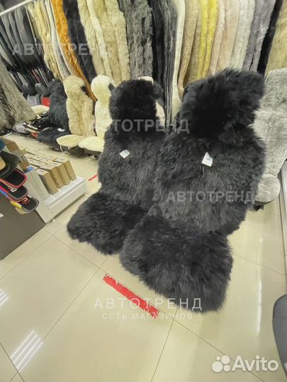 Меховые накидки на сиденья