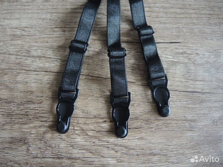 Подтяжки для удержания рубашки (черные)