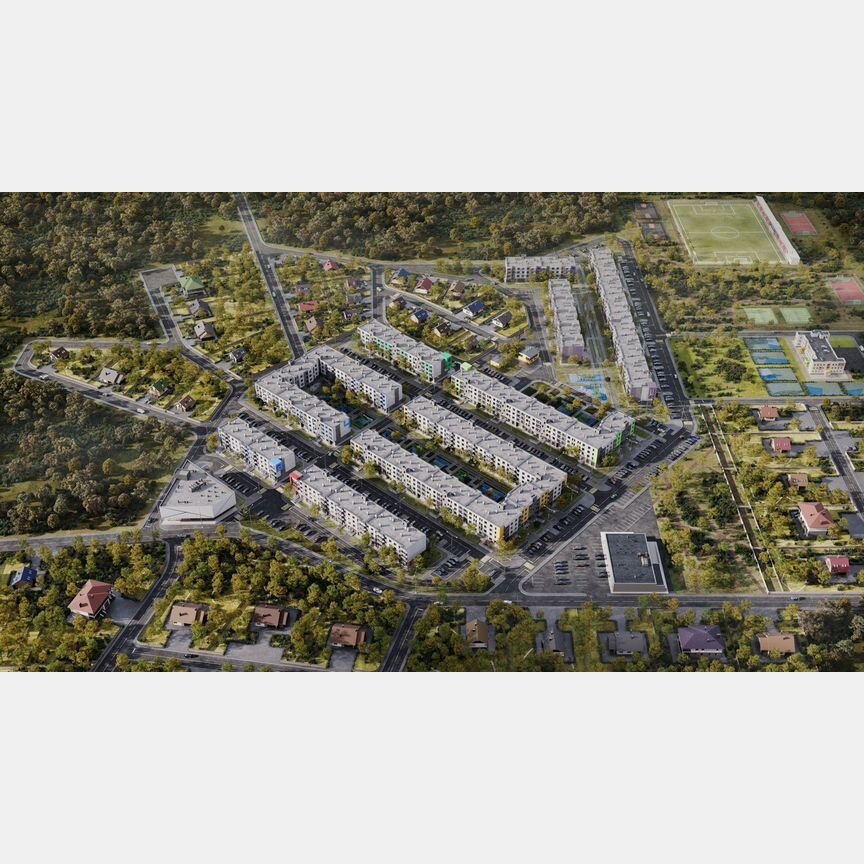 1-к. квартира, 40,6 м², 1/4 эт.