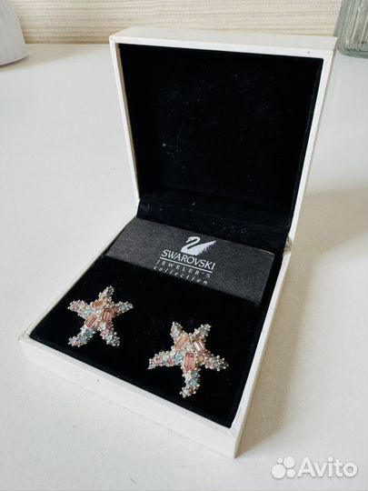 Swarovski клипсы
