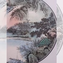 Китайская картина акварель на рисовой бумаге