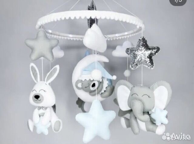 Мобиль на кроватку с подсветкой