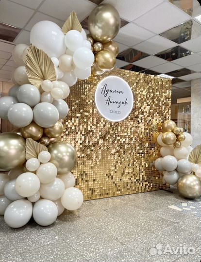 Фотозона из пайеток