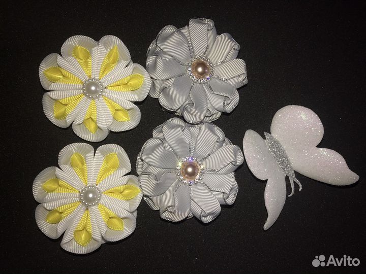 Резинки, заколки ручная работа