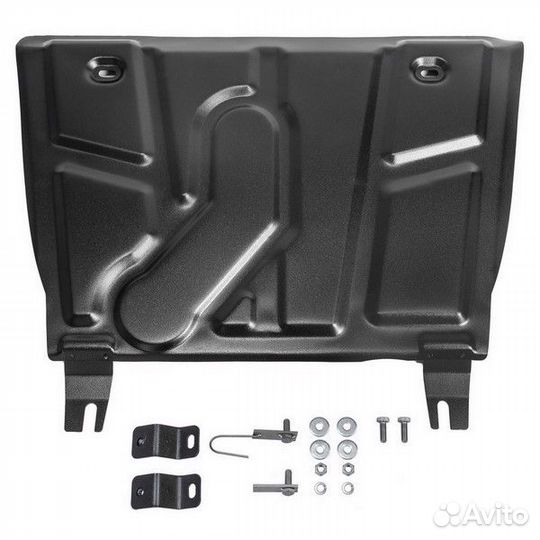 Защита картера и кпп Toyota Rav4 CVT картер + кпп, V-все (2006-2013) (2013) +крепления