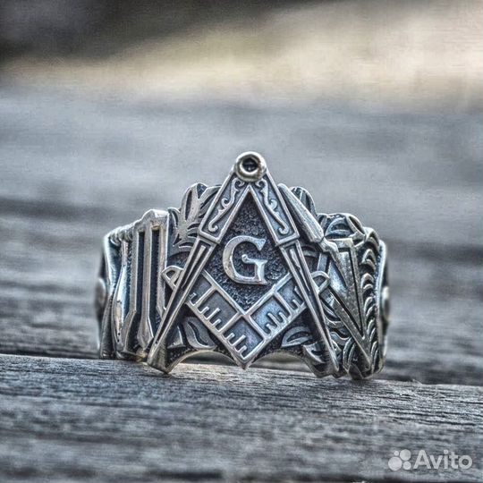 Кольцо Масоны Масонство Символ Украшение