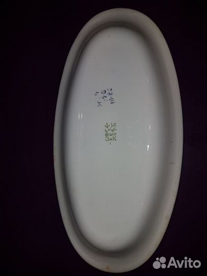 Фарфоровая селедочница зик СССР