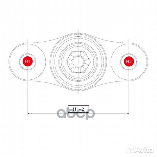 CBT-73 Опора шаровая перед прав/лев CB041