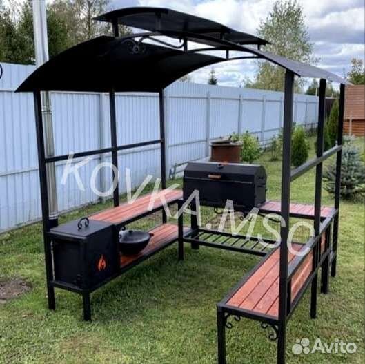 Беседка с мангалом