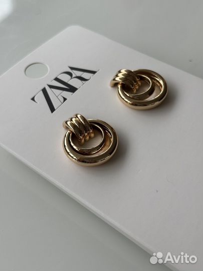 Серьги zara новые