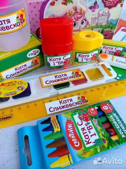 Термобирки на одежду и стикеры на канцелярию