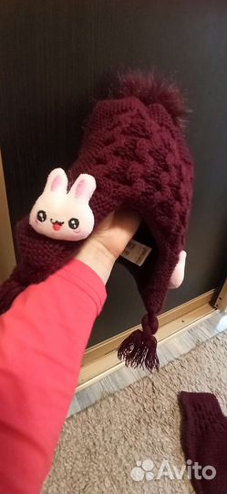 Шапка шарфик Деми на 1,6-2,5 года