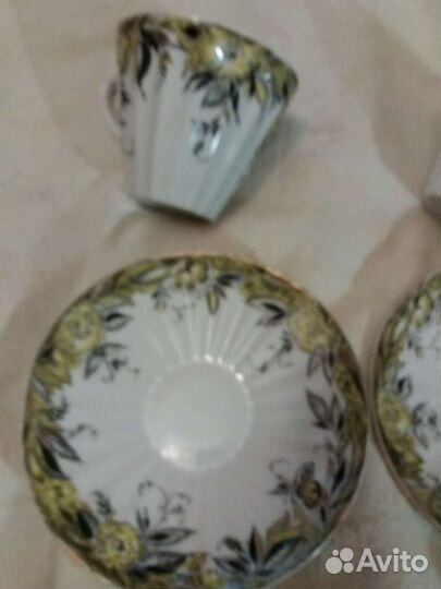 Чайные пары СССР Цветы и кобальт.лфз