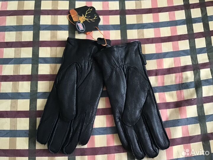 Новые мужские кожаные перчатки