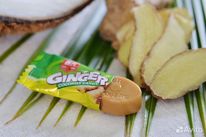 Имбирно-кокосовые конфеты с острова Хайнань